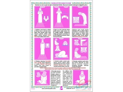 Kadınlar İçin Namaz Kılınışı Posteri